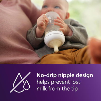 Philips Avent Natural Baby Bottles, 9 oz, Medium Flow, Pack of 4 - view 6