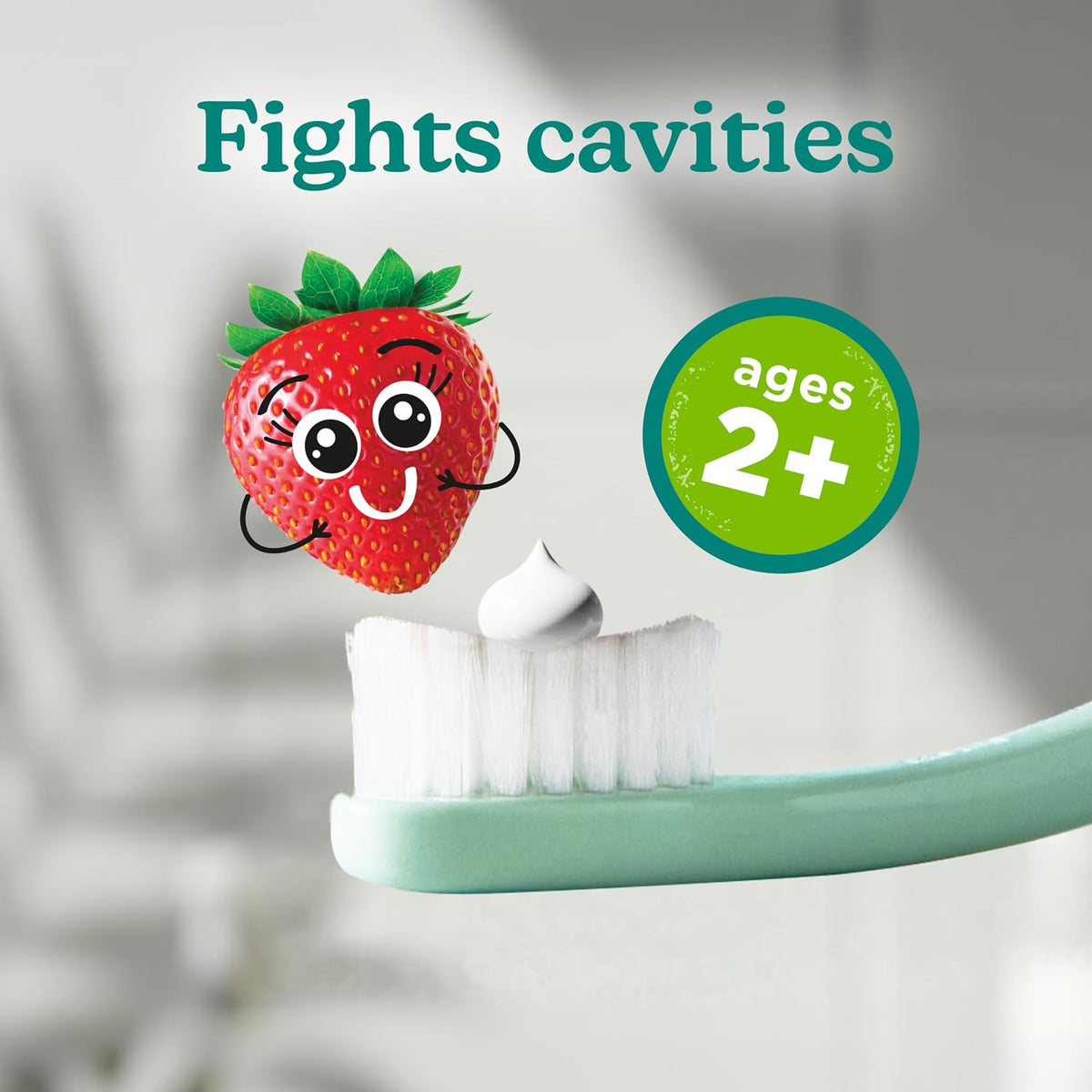 Tom's of Maine Kids Fluoride Toothpaste, Silly Strawberry, 3 x 144 g - view 3