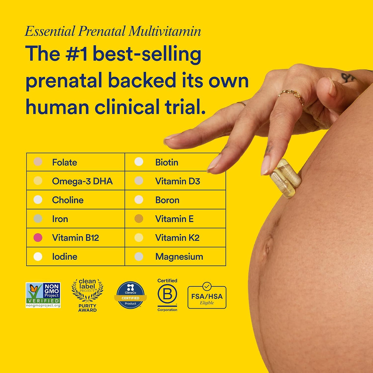 Ritual Women's Prenatal Multivitamin with Omega-3 DHA, 30 Servings - view 2