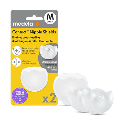 Medela Contact Nipple Shields, Size M (20 mm), 2 Count