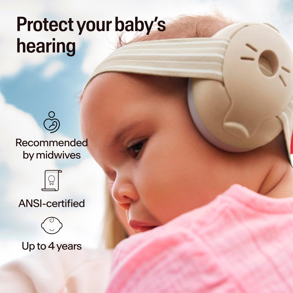 Alpine Muffy Baby Ear Muffs for Babies and Toddlers, Up to 4 Years - view 2