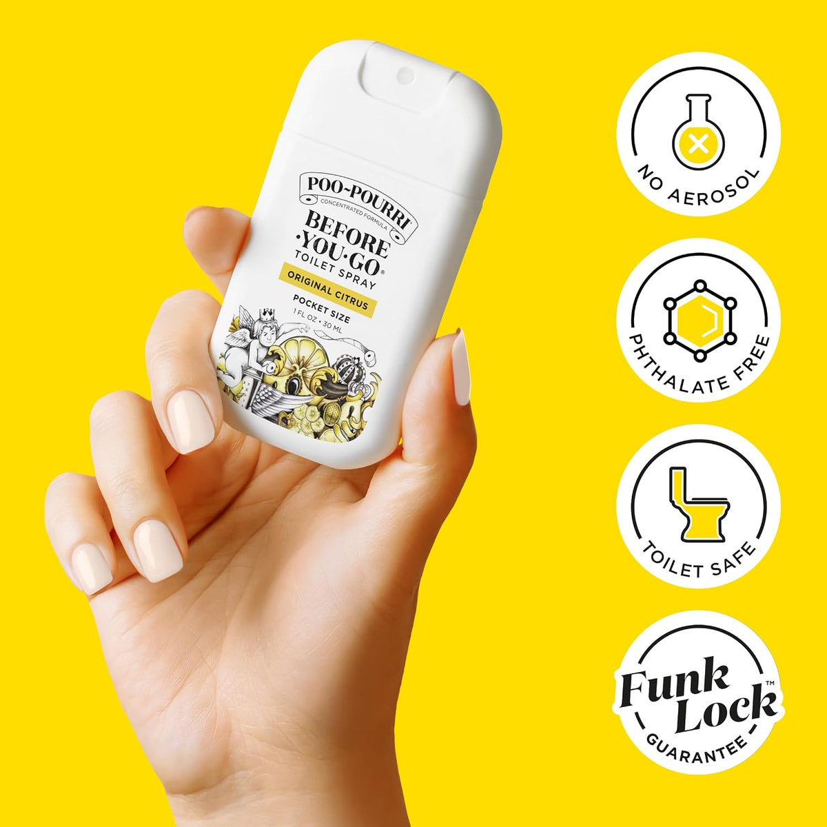 Poo-Pourri Before-You-Go Toilet Spray Original Citrus 1 fl oz (30 ml) - view 5