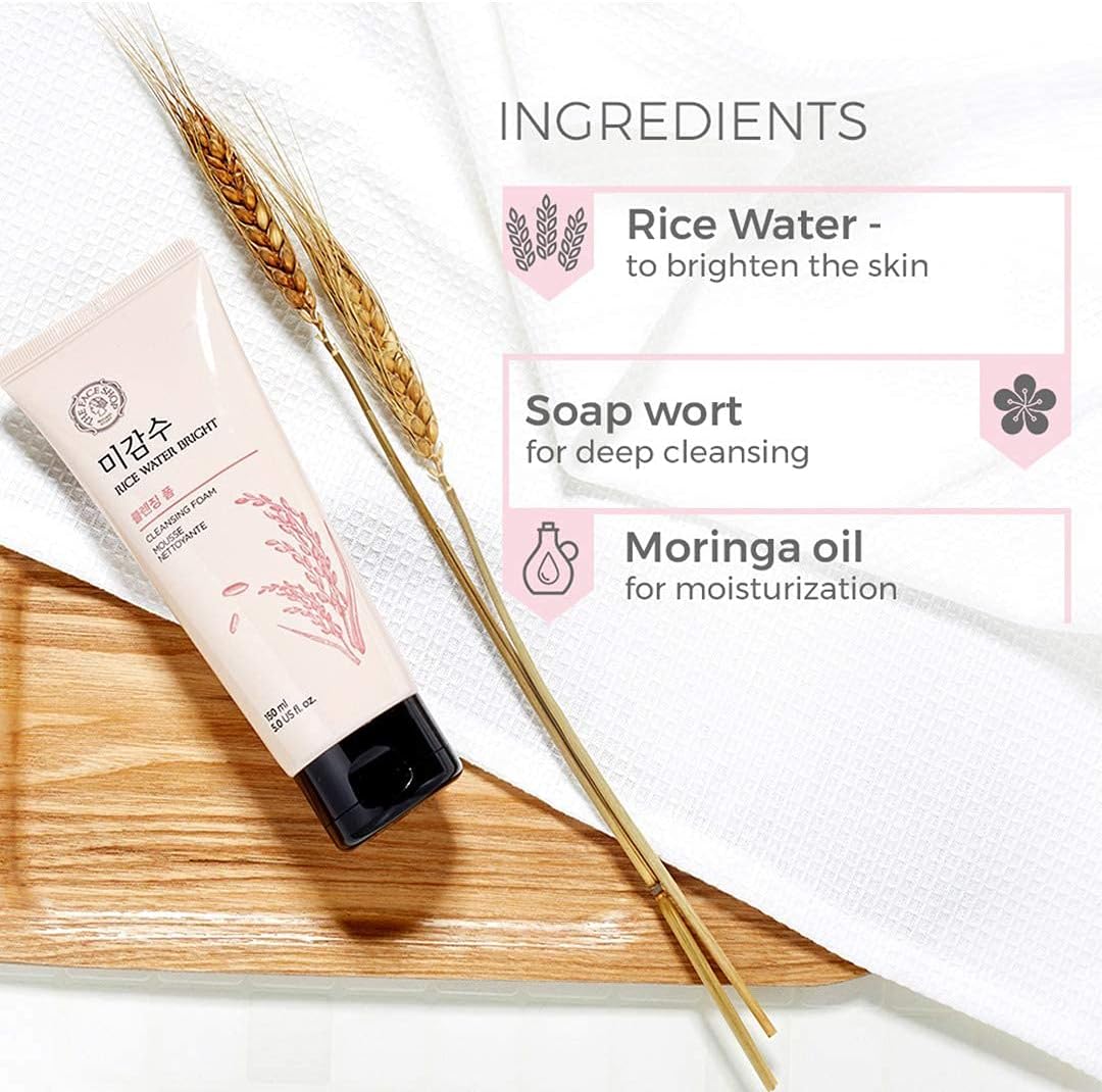 The Face Shop Rice Water Bright Cleansing Foam 150ml, Pack of 2 - view 2