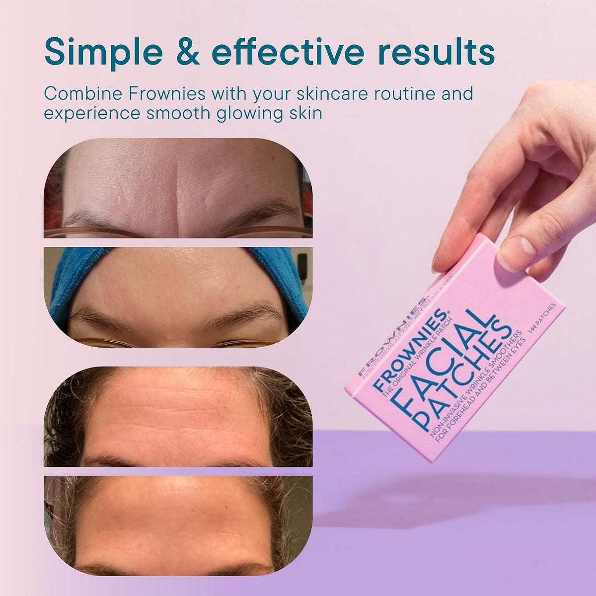 Frownies Forehead and Between Eyes Facial Patches, 144 Count - view 4