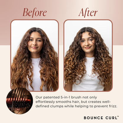 Bounce Curl Define EdgeLift Brush 5-in-1 Styling Tool, Pink - view 5
