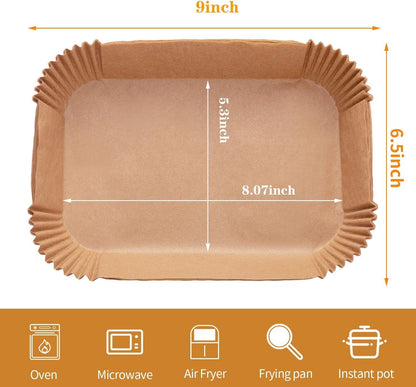 Ecfvtp Air Fryer Parchment Paper Liners, 100 Pieces, for Ninja DZ201 - view 4