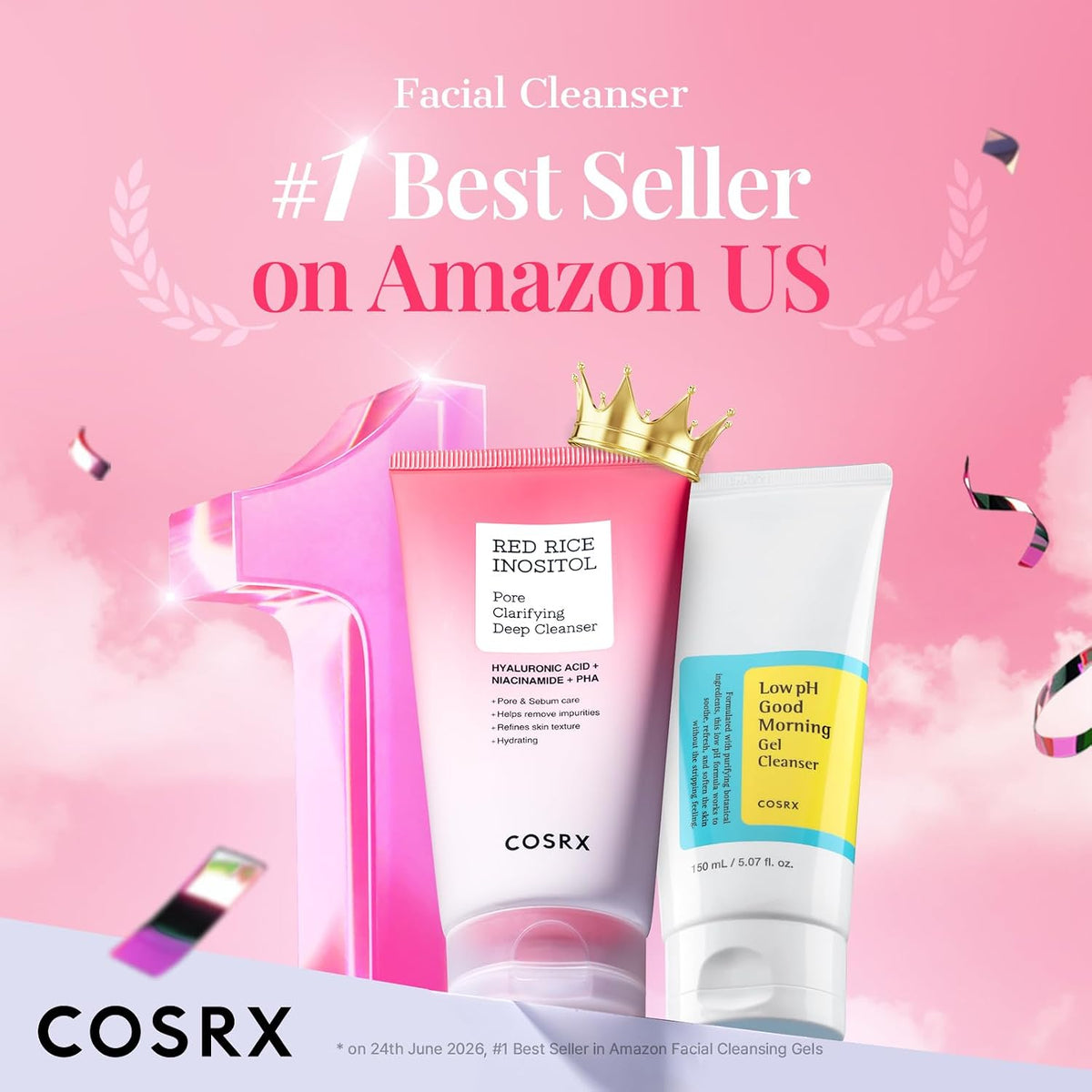 COSRX Red Rice Inositol Pore Clarifying Deep Cleanser 150 ml (5.1 fl oz) — alternate product view