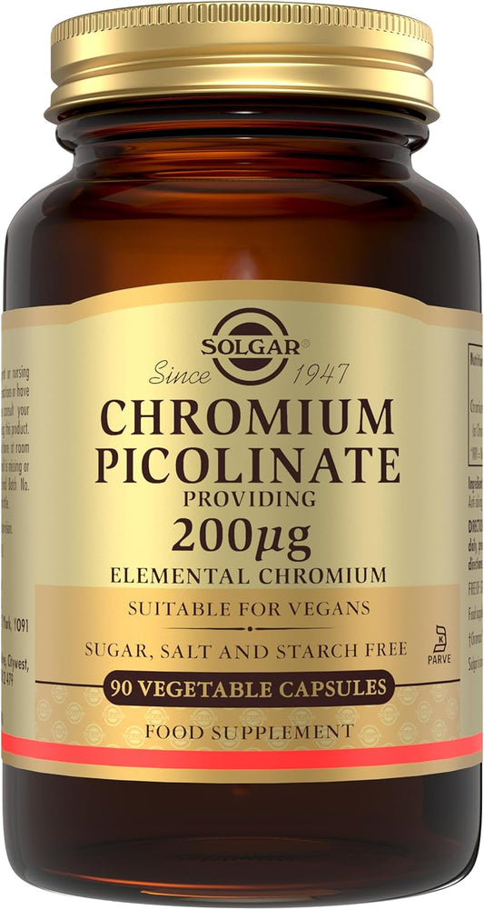Solgar Chromium Picolinate 200 µg, 90 Vegetable Capsules
