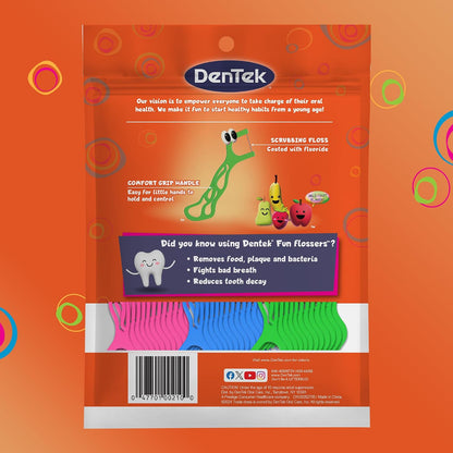 DenTek Kids Flossers Wild Fruit, 75 Count, Pack of 6 - view 2