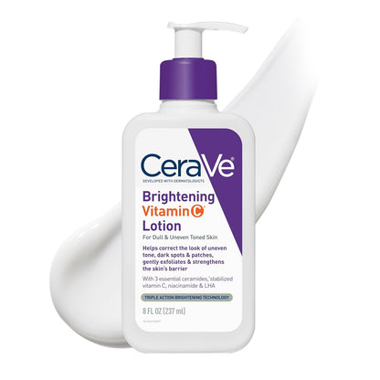 CeraVe Brightening Vitamin C Body Lotion with Niacinamide, 8 oz