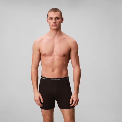Calvin Klein Men's Cotton Classics Boxer Briefs, 3 Pack, Black, M - view 2