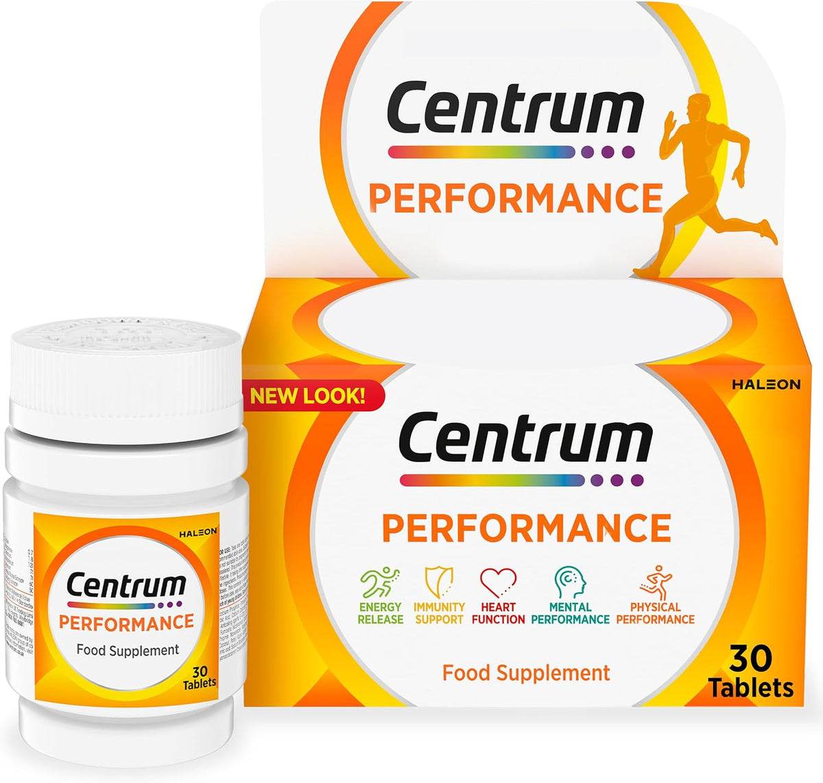 Centrum Performance Multivitamin Tablets, Vitamins C D Iron, 30 Count