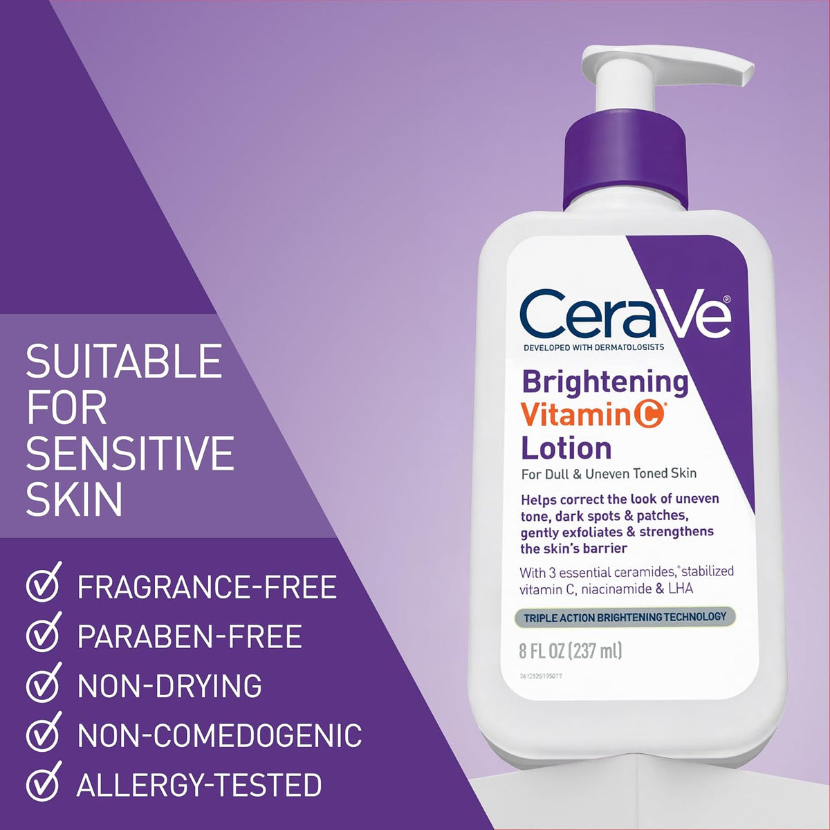 CeraVe Brightening Vitamin C Body Lotion with Niacinamide 16 oz - view 5