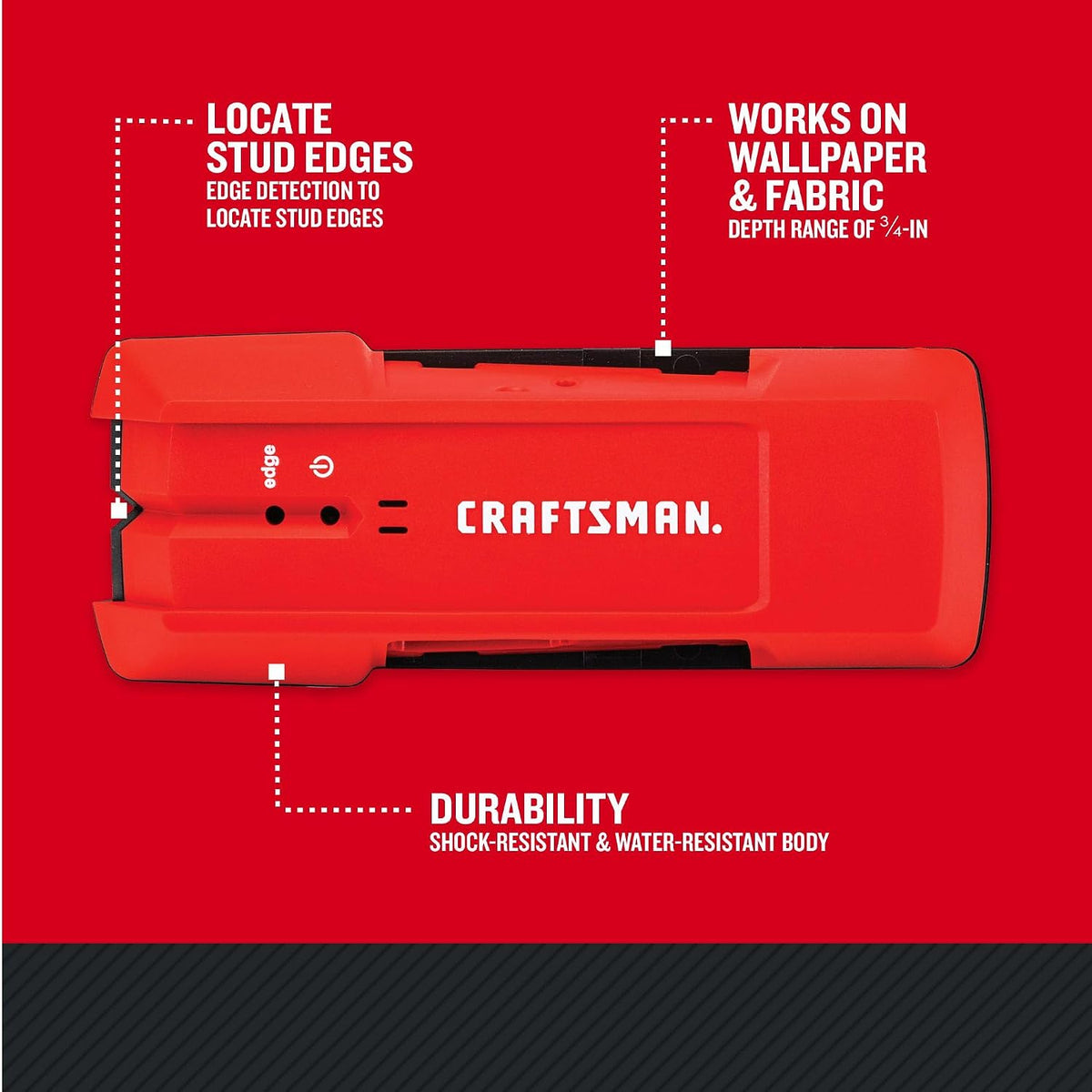 CRAFTSMAN Stud Finder, 3/4-Inch Depth (CMHT77633) — alternate product view