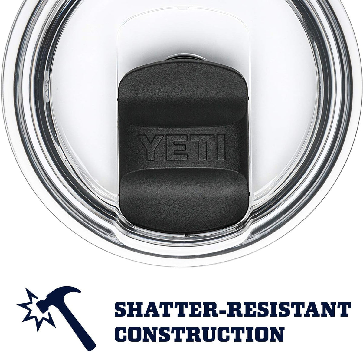 YETI Rambler 20 oz Tumbler, Stainless Steel, MagSlider Lid, Black - view 6