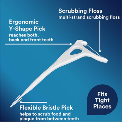 DenTek Complete Clean Easy Reach Angled Floss Picks, 75 Count, Pack of 5 - view 4