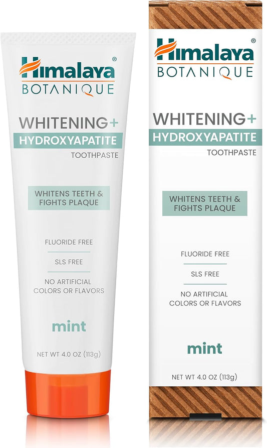 Himalaya Botanique Whitening Hydroxyapatite Toothpaste, Mint 4 oz (113 g)