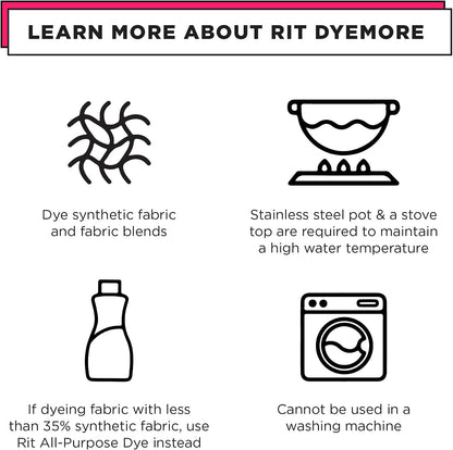 Rit DyeMore Synthetic Fibre Dye, Plum Berry - view 3