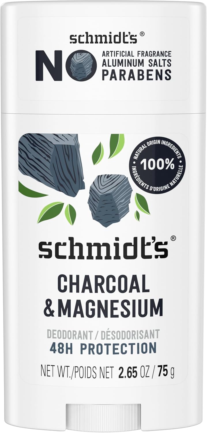 Schmidt's Natural Deodorant Charcoal + Magnesium 2.65 oz — product view