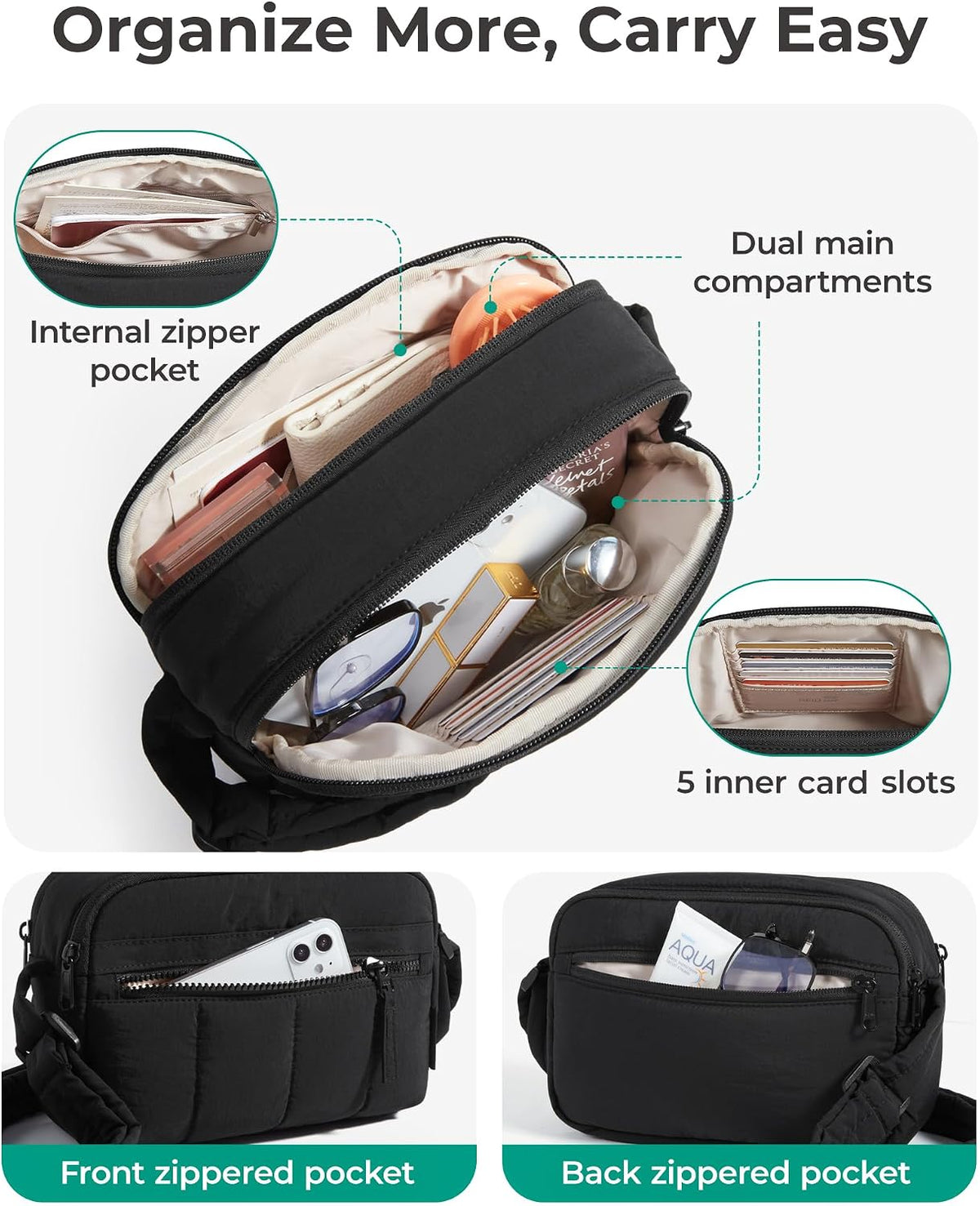 BAGSMART Mini Crossbody Purse for Women - view 4