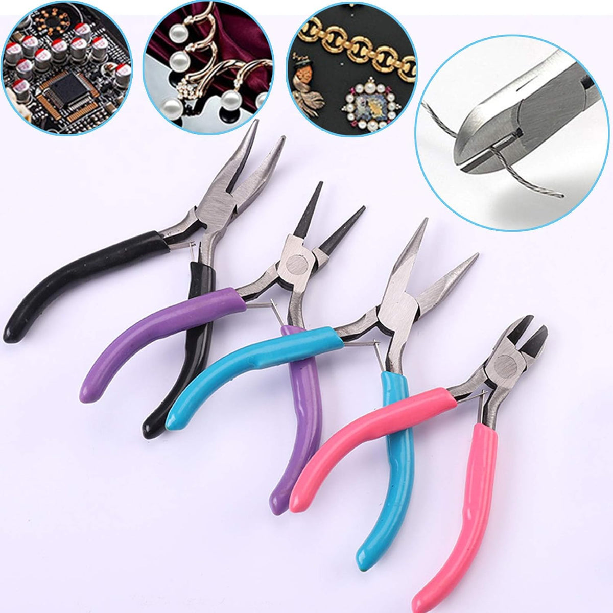 URSKYTOUS 4-Piece Jewellery Pliers Set for Jewellery Making - view 3