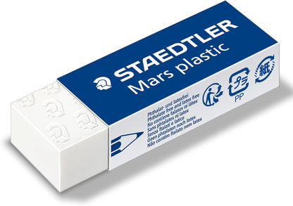 Staedtler Mars Plastic White Vinyl Erasers, Pack of 4 - view 3