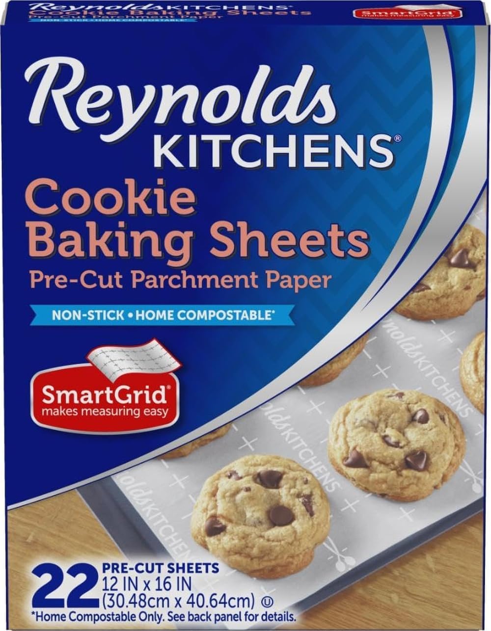 Reynolds Kitchens Pre-Cut Parchment Cookie Sheets, 22 Count