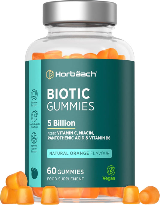 Horbäach Biotic Gummies with Vitamins C, B3, B5 and B6