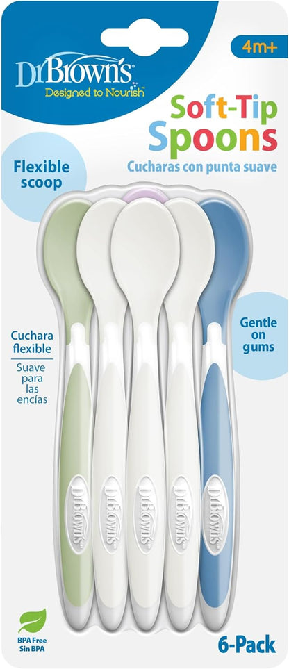 Dr. Brown's Soft-Tip Toddler Feeding Spoons, Pack of 6 - view 2
