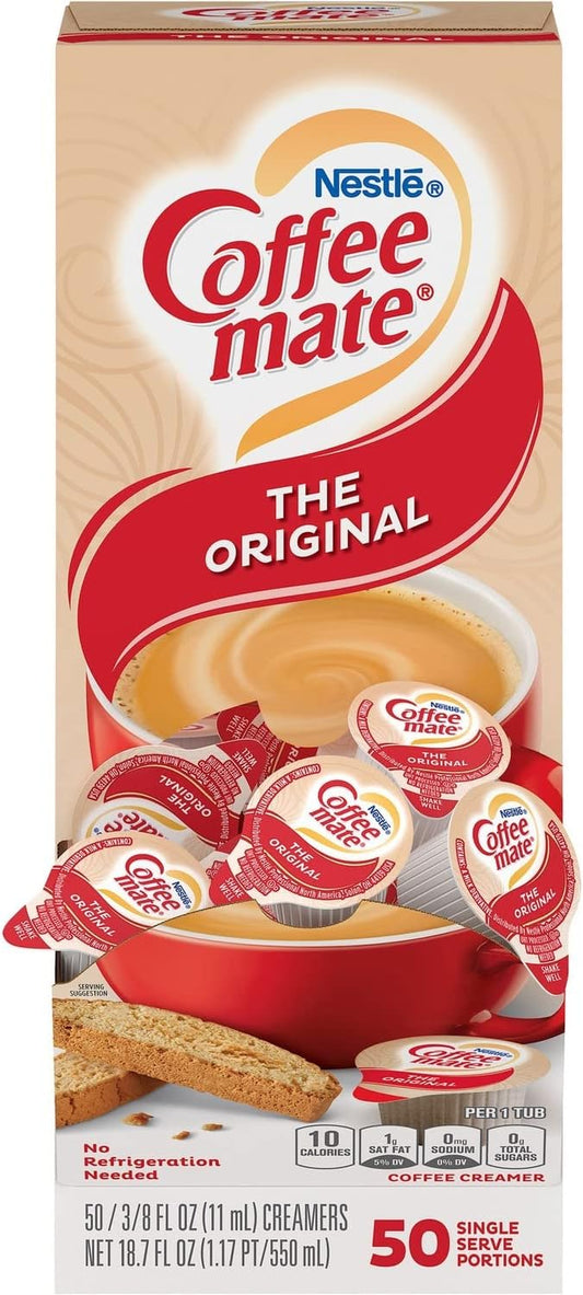 Coffee-mate Original Creamer 0.375 oz Singles, Box of 50