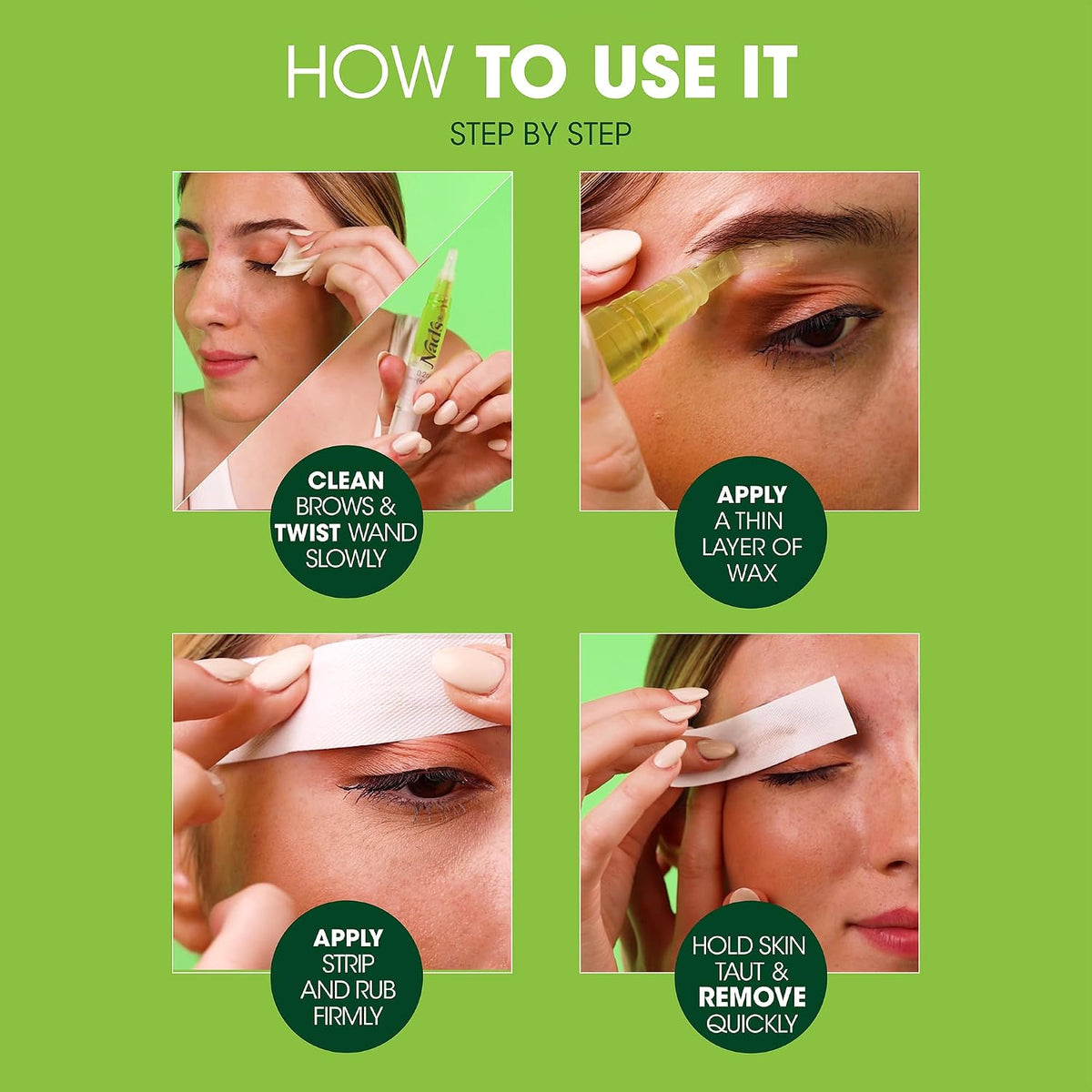 Nad's Eyebrow Shaper Wax Kit with Cotton Strips - view 4