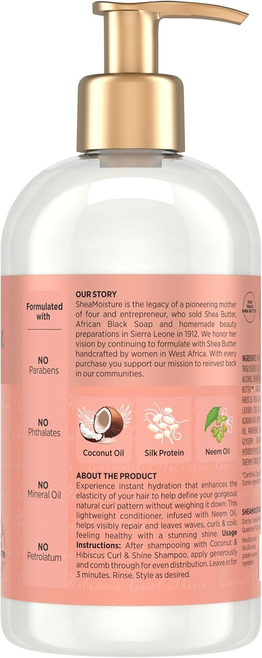 Shea Moisture Curl & Shine Coconut & Hibiscus Conditioner 13 oz - view 2