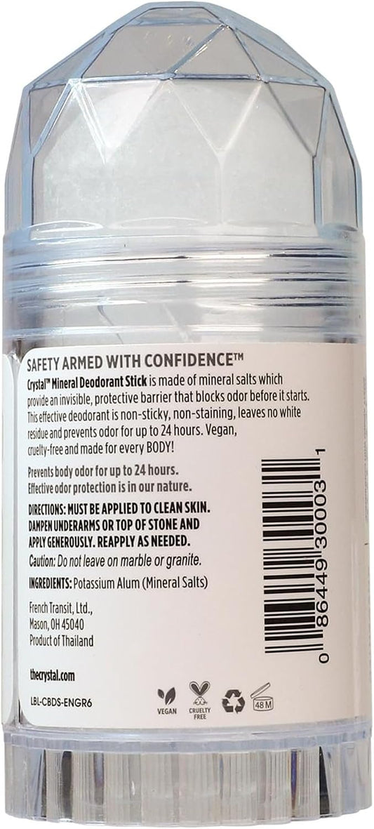 Crystal Mineral Deodorant Stick, Unscented, 4.25 oz - view 2