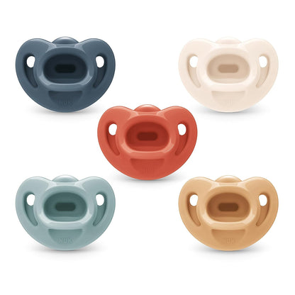 NUK Timeless Comfy Orthodontic Dummy, 6-18 Months, 5-Pack