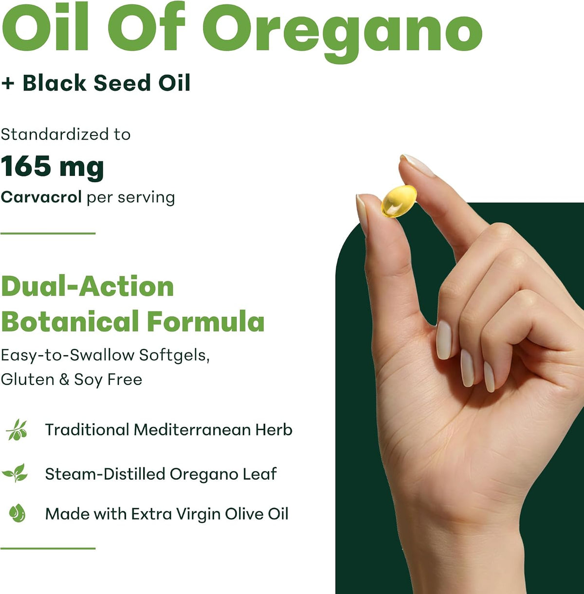 Micro Ingredients Oil of Oregano with Black Seed Oil, 300 Softgels - view 3