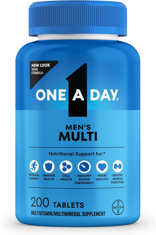 One A Day Men's Multivitamin with Vitamin D, Zinc and B Vitamins, 200 Count
