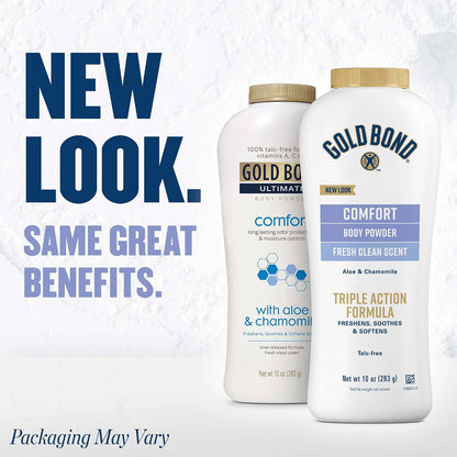Gold Bond Comfort Body Powder, Talc-Free, Fresh Clean Scent, 10 oz - view 2