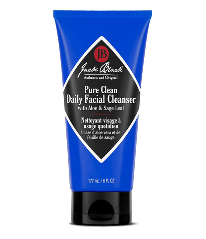 Jack Black Pure Clean Daily Facial Cleanser for Men, 6 Fl Oz (180 ml)