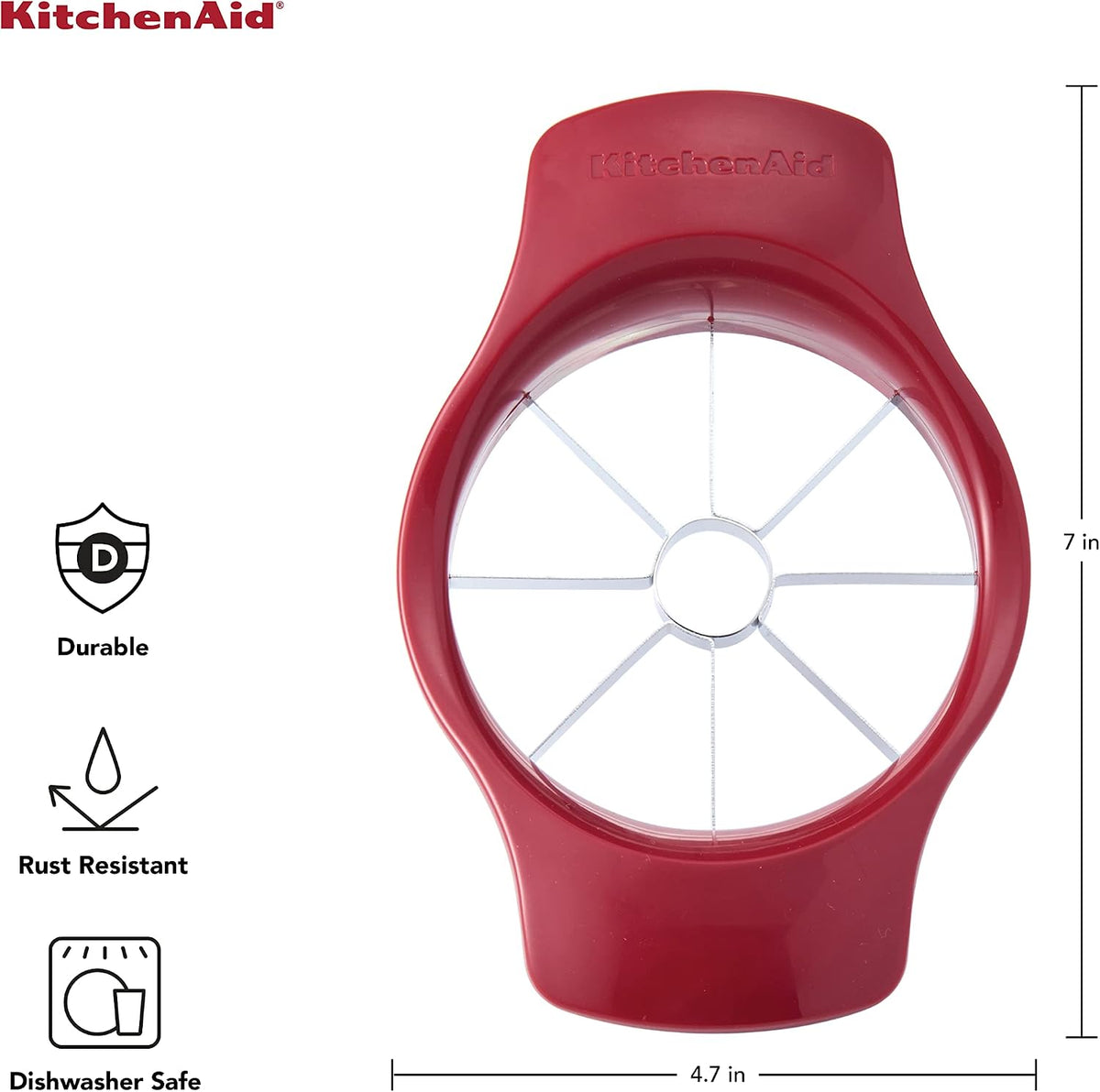 KitchenAid Classic Fruit Slicer, Red - view 3