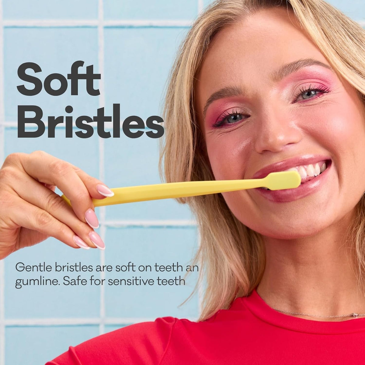 Grin Ultra Soft Charcoal Toothbrush for Adults, 4 Count, Summer Beach - view 3