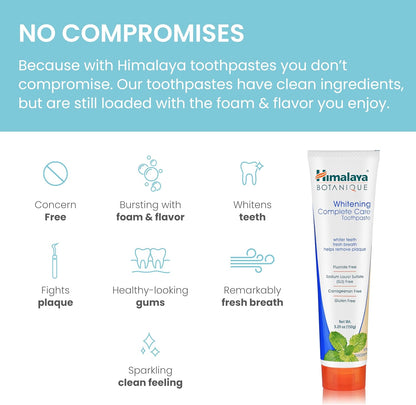 Himalaya Complete Care Whitening Toothpaste, Peppermint 5.29 oz, Pack of 2 - view 4