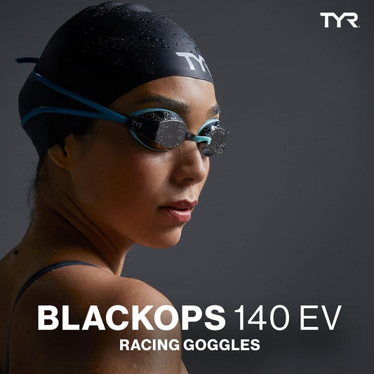 TYR Blackops 140 EV Racing Swim Goggles, Gold/Navy - view 2