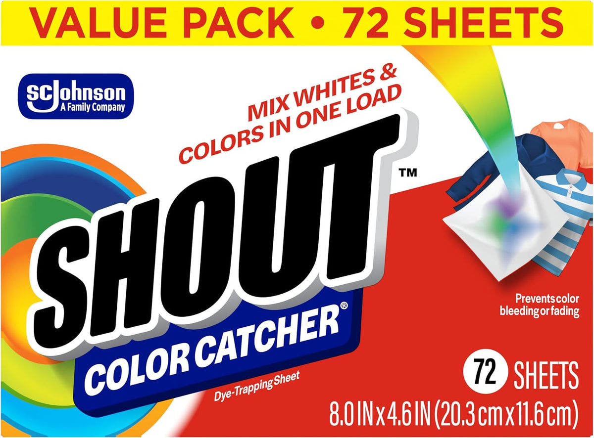 Shout Color Catcher Dye-Trapping Laundry Sheets, 72 Count — product view