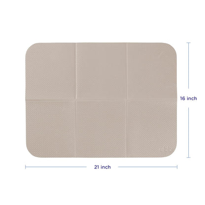 Ubbi On-the-Go Baby Changing Mat, Taupe - view 6