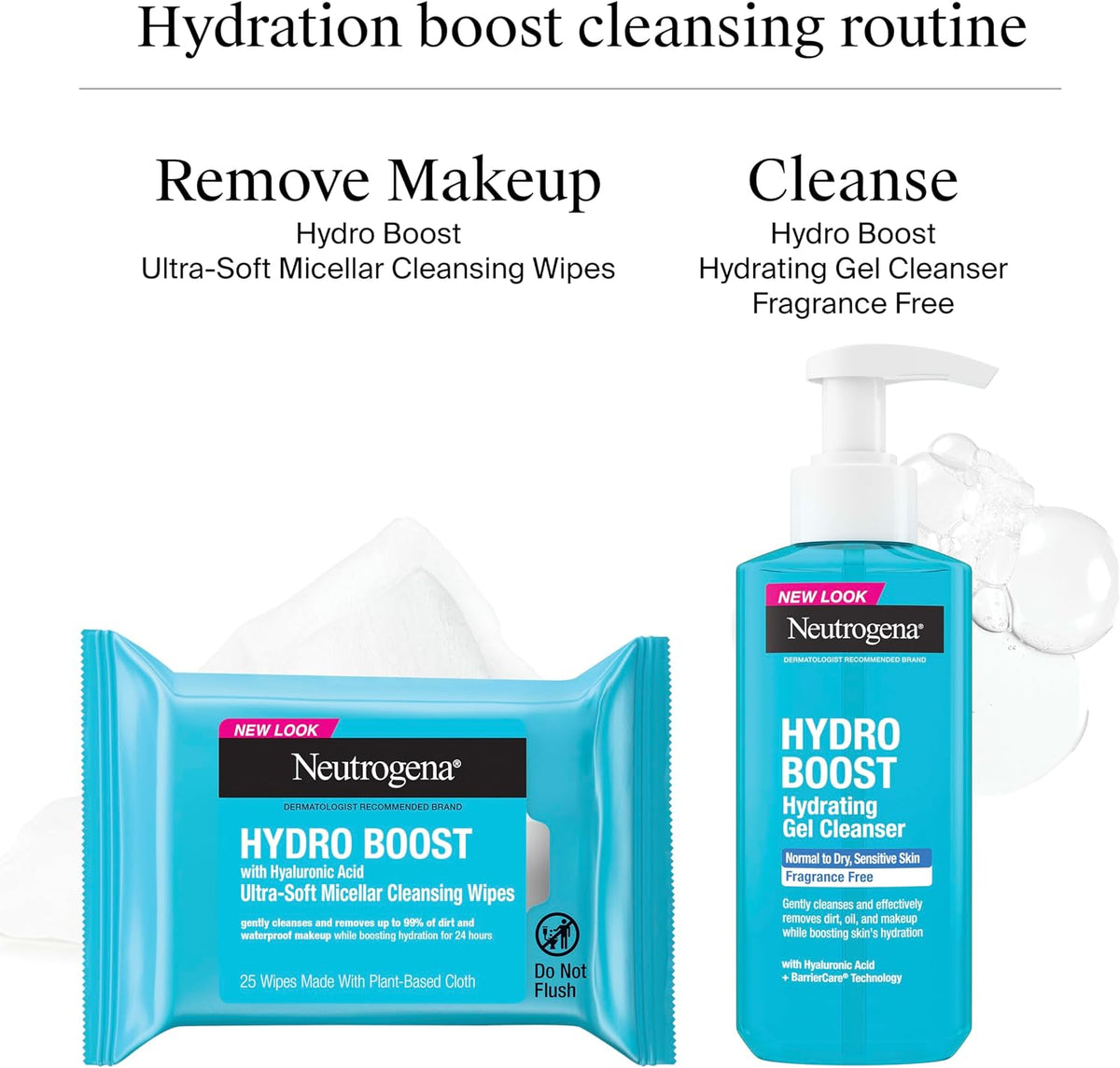 Neutrogena HydroBoost Facial Cleansing Wipes, Twin Pack, 25 Count Each - view 5