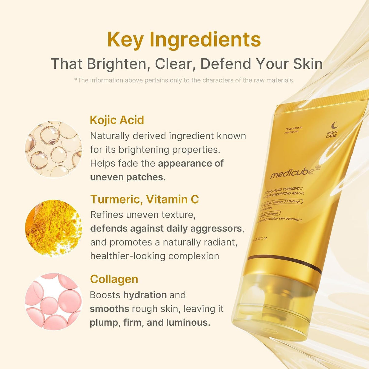 medicube Kojic Acid Turmeric Overnight Wrapping Peel-Off Mask - view 4