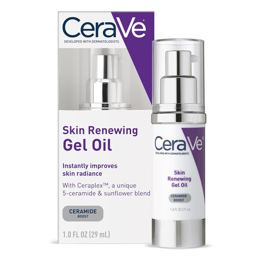 CeraVe Skin Renewing Gel Oil Hyaluronic Acid Face Serum 1 oz