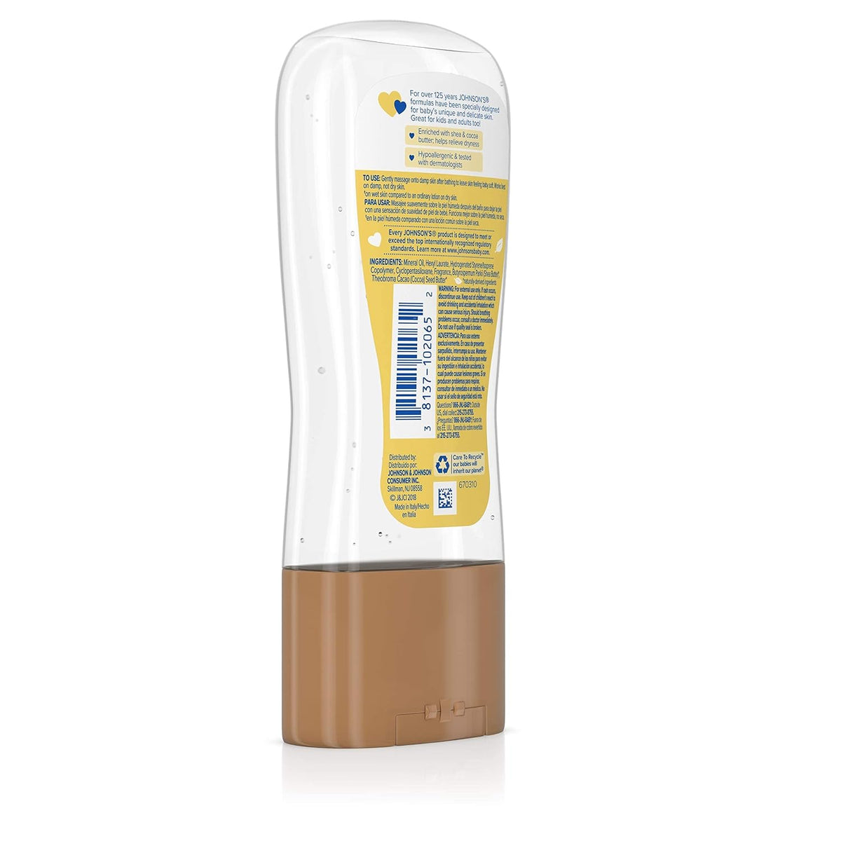 Johnson's Baby Oil Gel with Shea and Cocoa Butter, 6.5oz - view 6