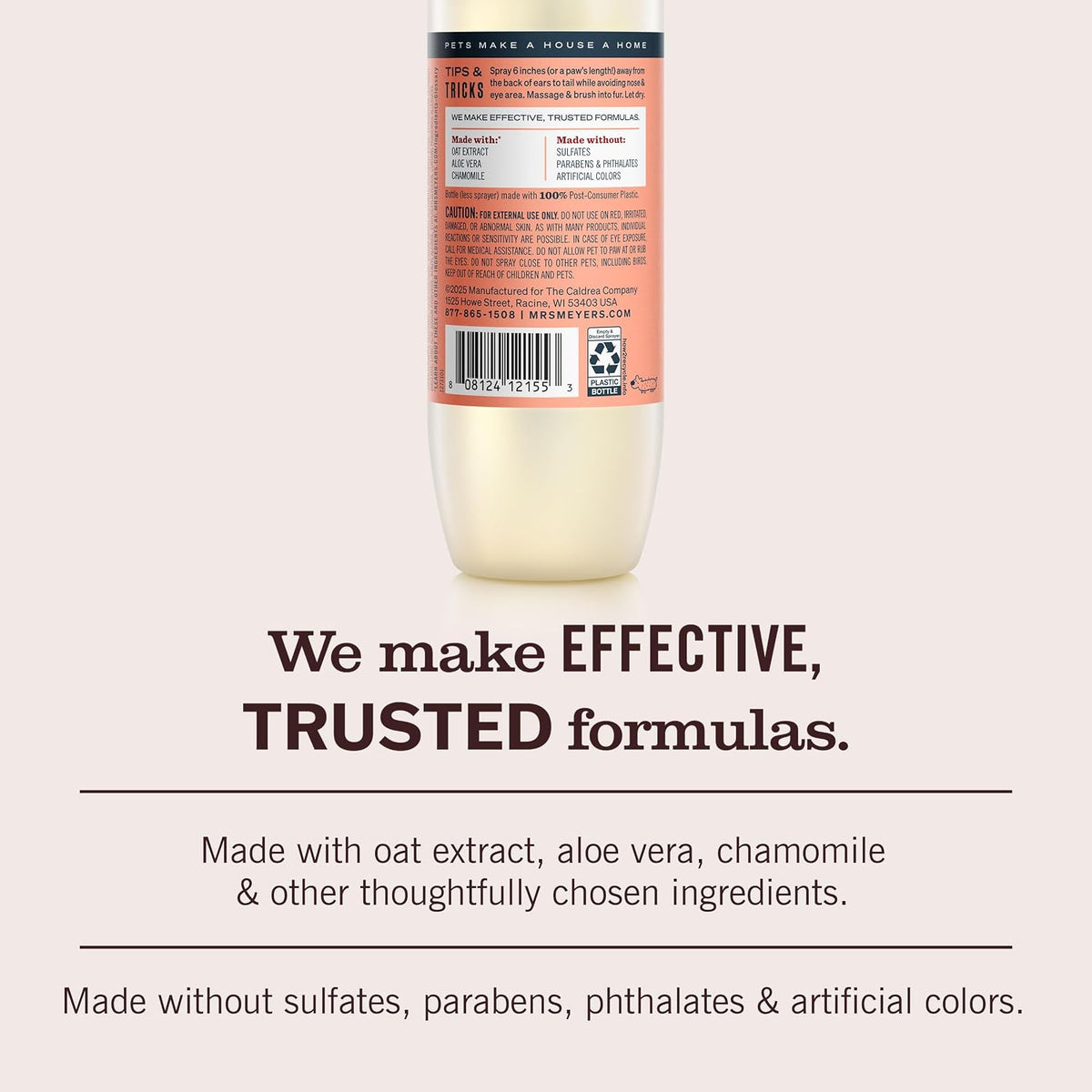 Mrs. Meyer's Clean Day Dog Deodorising Spray, White Peach, 8 oz - view 5