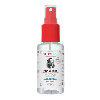 Thayers Unscented Witch Hazel Facial Mist Toner with Aloe Vera 89 ml (3 fl oz)